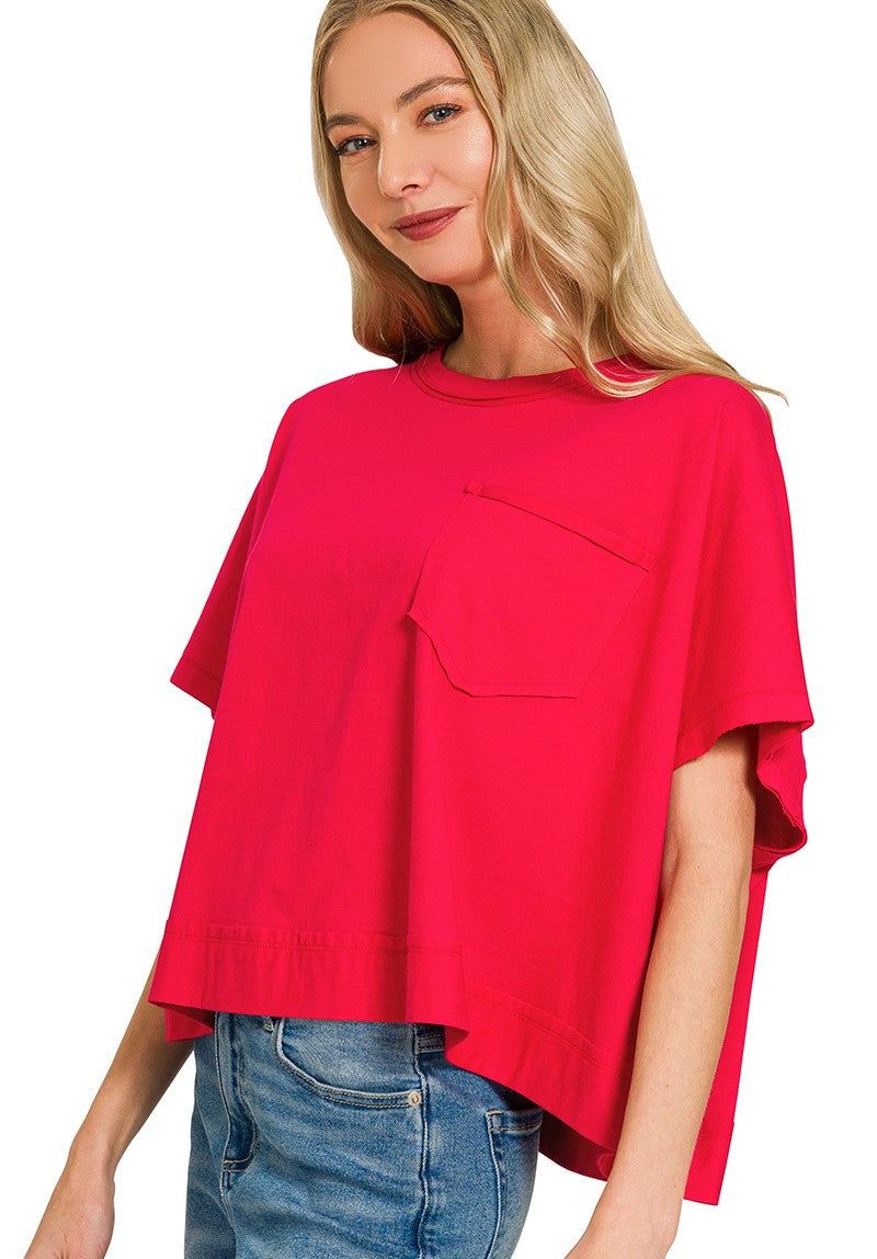 Krissy Solid Boxy Tee