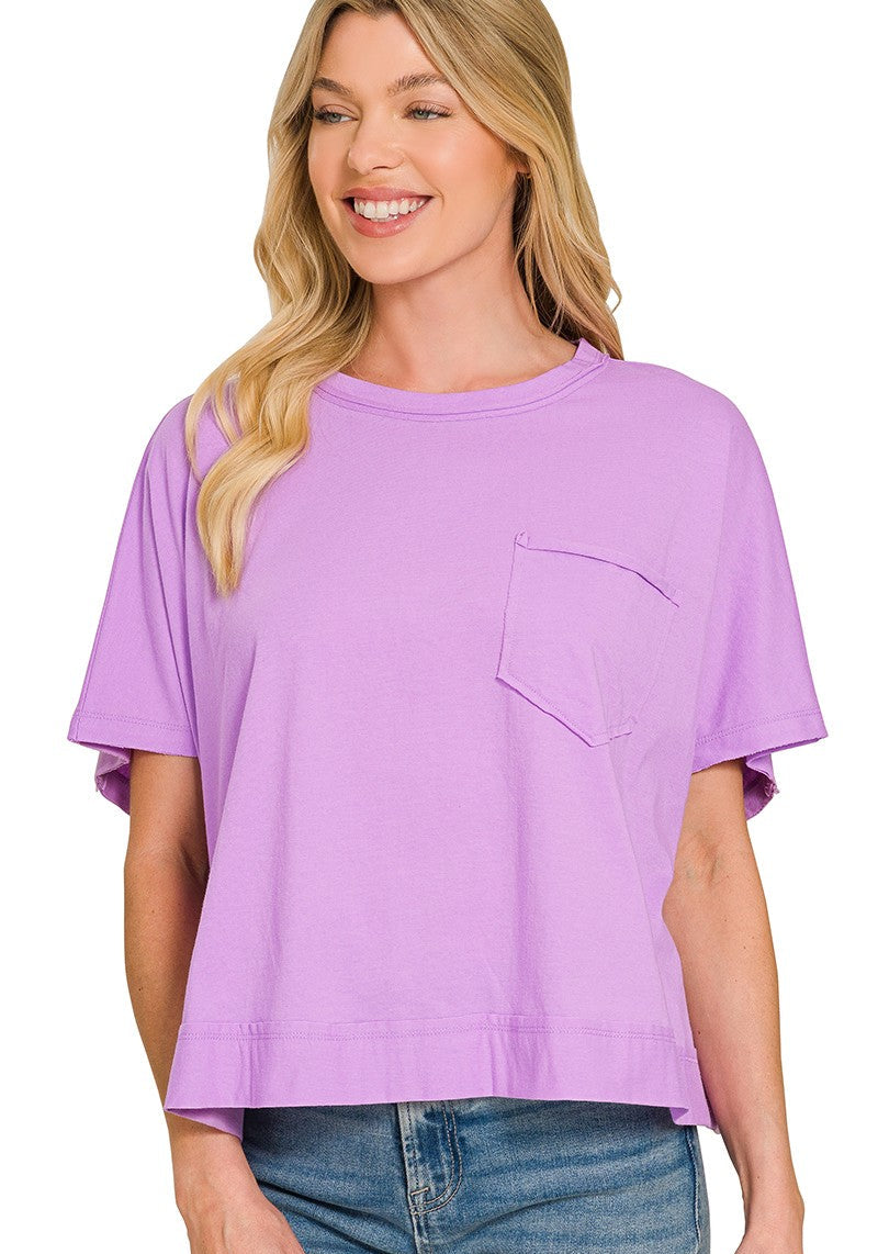 Krissy Solid Boxy Tee