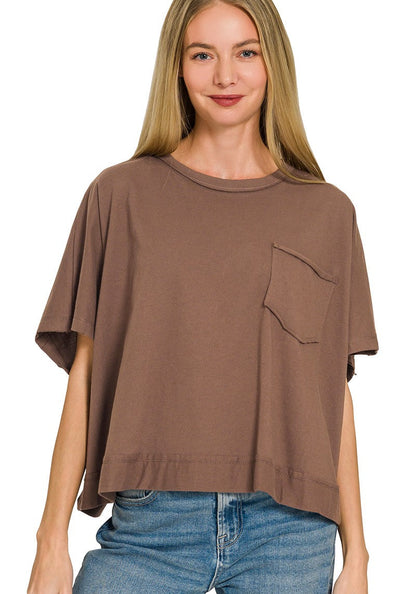 Krissy Solid Boxy Tee
