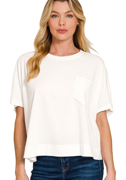 Krissy Solid Boxy Tee