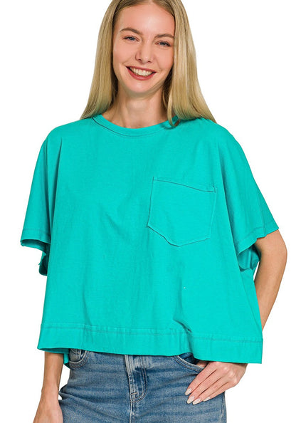 Krissy Solid Boxy Tee