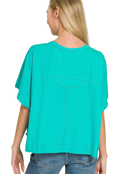 Krissy Solid Boxy Tee