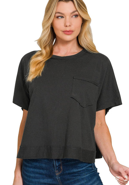 Krissy Solid Boxy Tee