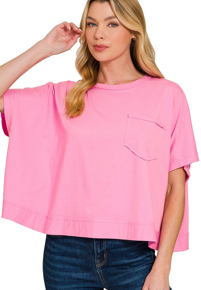 Krissy Solid Boxy Tee