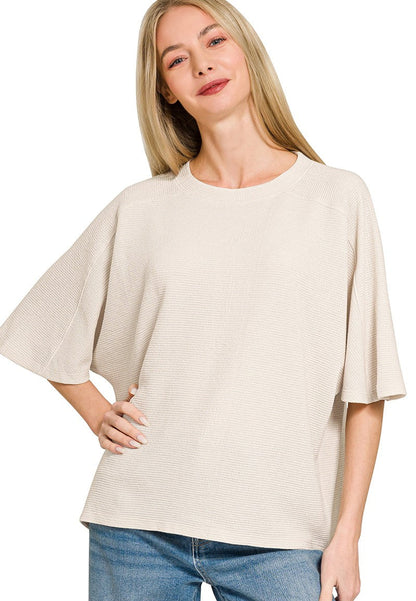 Maranda Knit 3/4 Sleeve Top