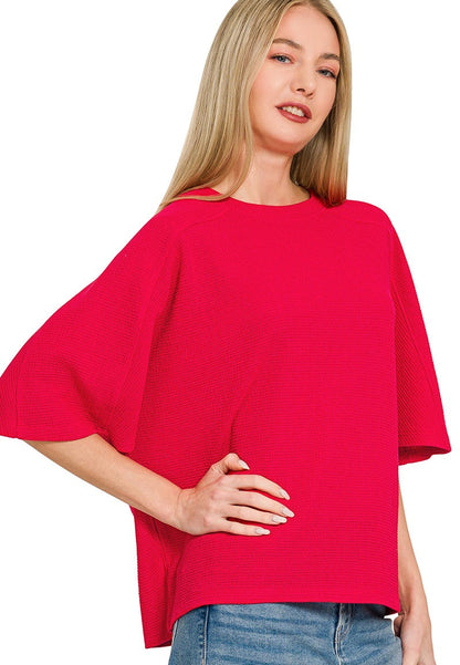 Maranda Knit 3/4 Sleeve Top