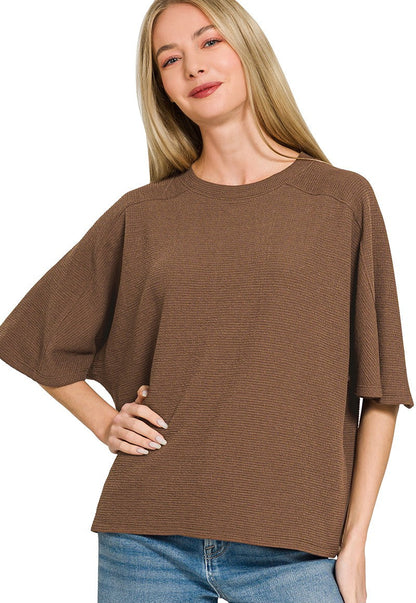Maranda Knit 3/4 Sleeve Top