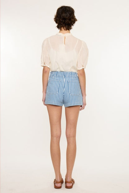Kancan Retro Striped Shorts