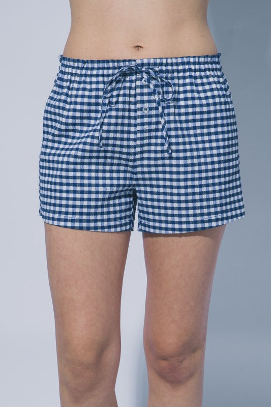Hannah Smocked Gingham Short Set