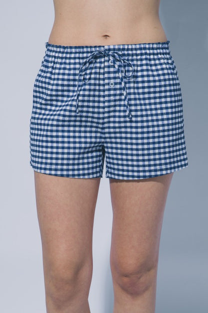 Hannah Smocked Gingham Short Set