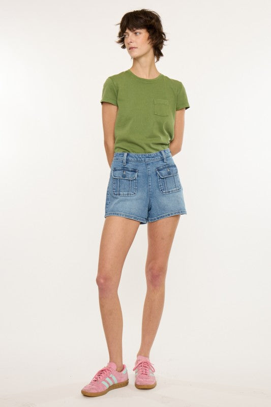 Kancan Kimball Retro Front Pocket Shorts