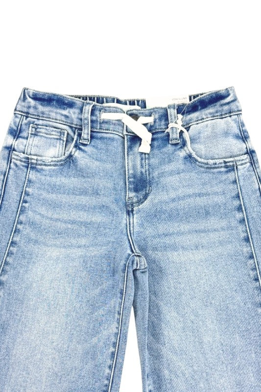 Girls Kancan Dawn Low Slung Wide Leg Jeans