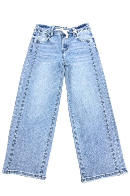 Girls Kancan Dawn Low Slung Wide Leg Jeans