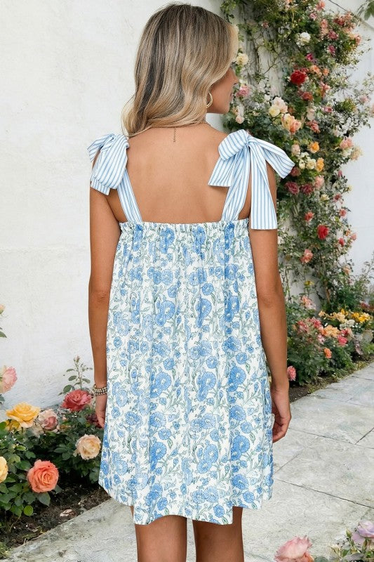 Dooly Floral Striped Dress