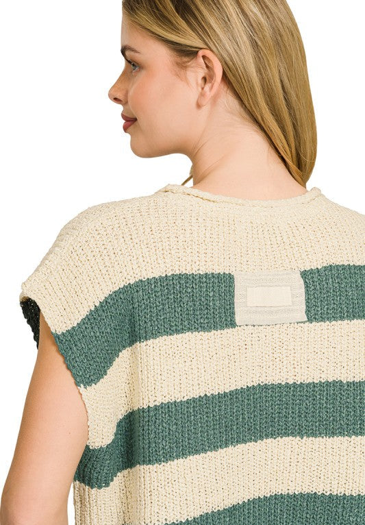 Potter Striped Knit Boxy Tee