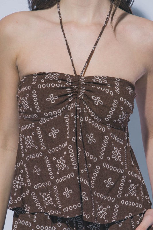Brooke Bandana Halter Top