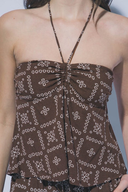 Brooke Bandana Halter Top