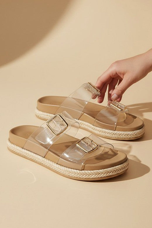 Crest Clear Espadrille Sandals