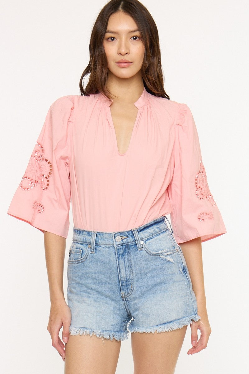 Kancan Betsy LW Frayed Shorts