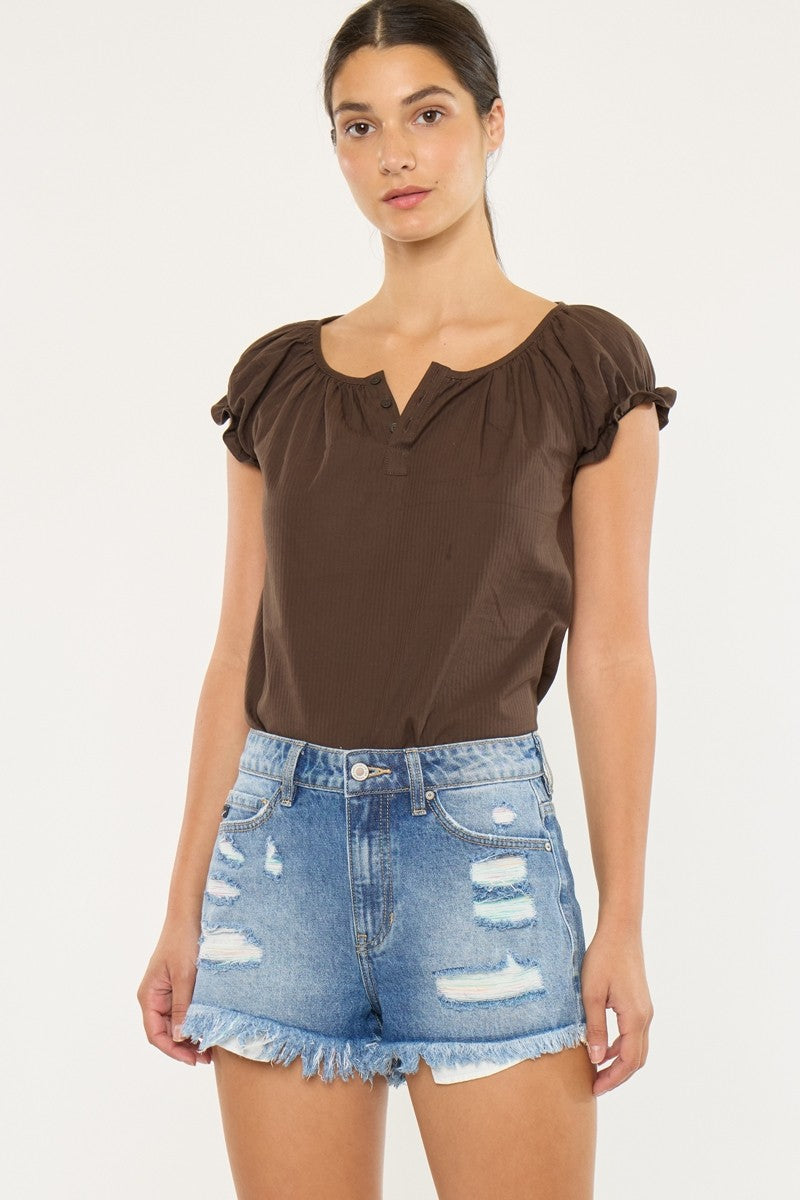 Kancan Odyssey Distressed Shorts