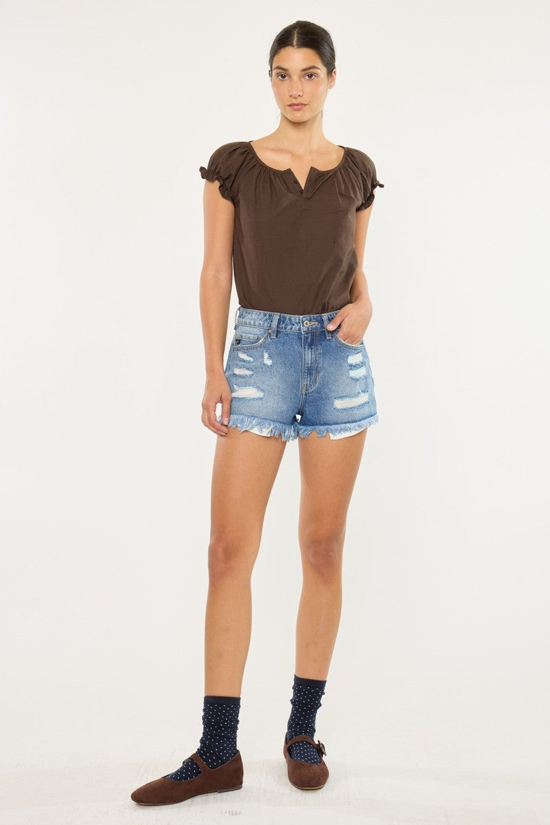 Kancan Odyssey Distressed Shorts