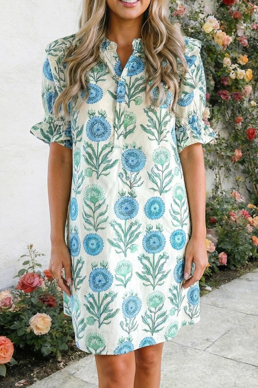 Blue Dandelion Dress