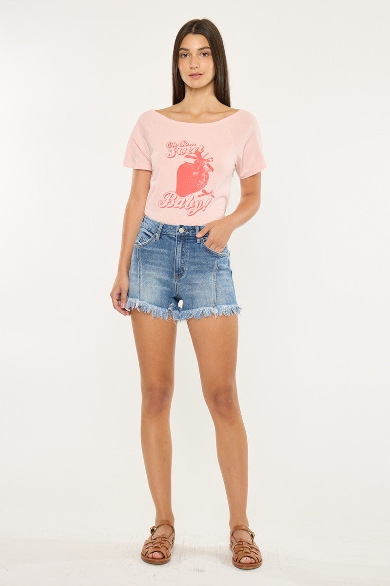 Kancan Juanita Frayed Shorts