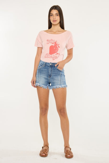 Kancan Juanita Frayed Shorts