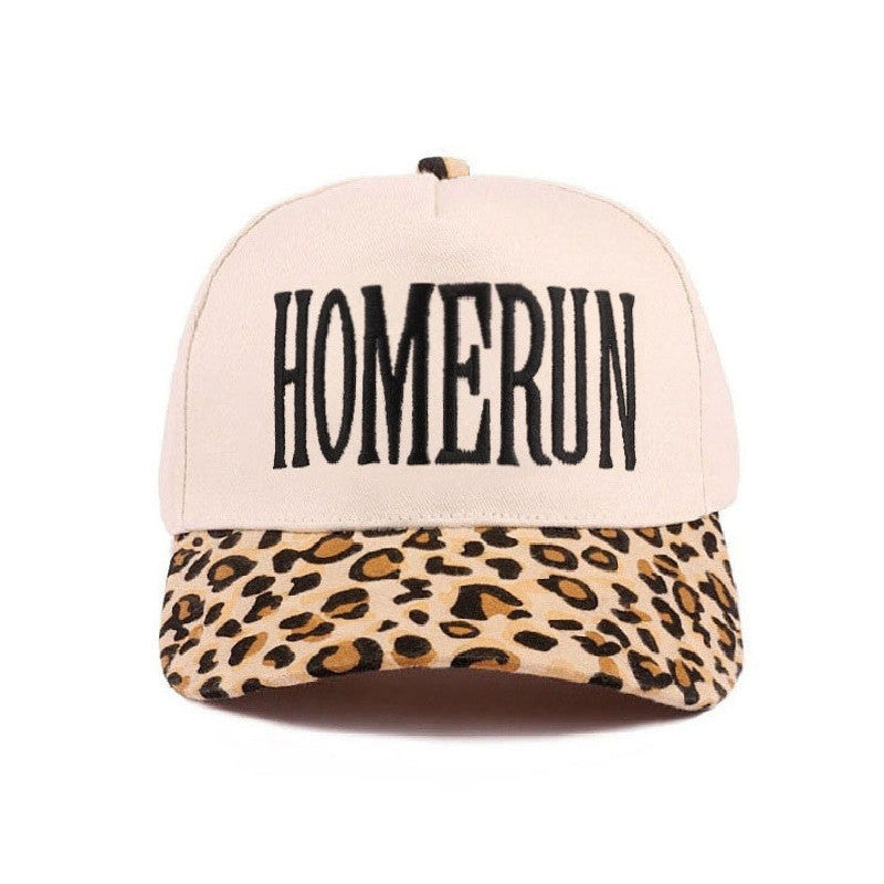 Homerun Embroidered Leopard Hat