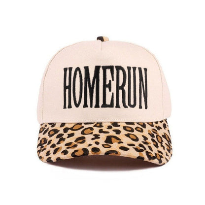 Homerun Embroidered Leopard Hat