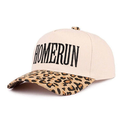 Homerun Embroidered Leopard Hat