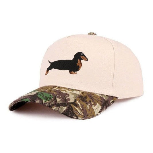 Dachshund Embroidered Camo Hat