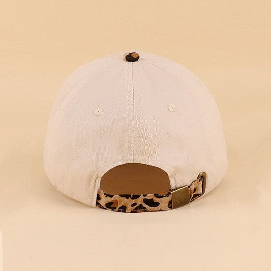 Dachshund Embroidered Leopard Hat