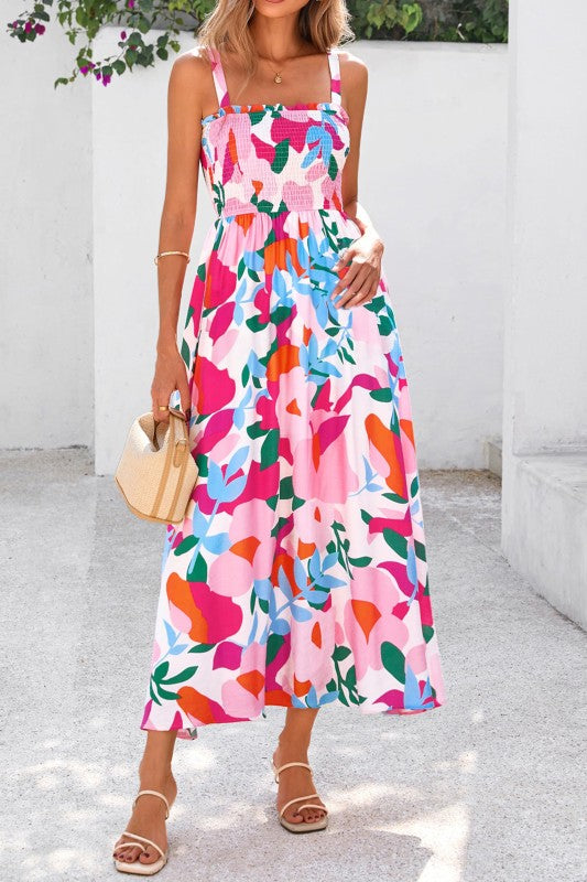 Maryrose Pink Floral Maxi Dress