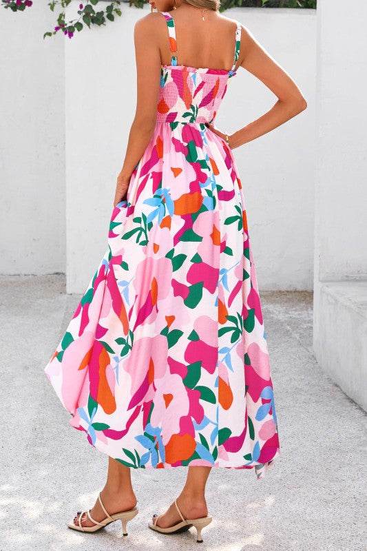 Maryrose Pink Floral Maxi Dress