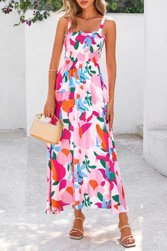 Maryrose Pink Floral Maxi Dress