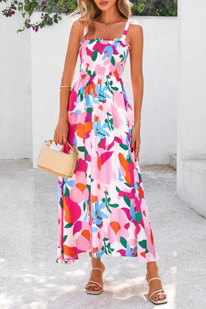 Maryrose Pink Floral Maxi Dress