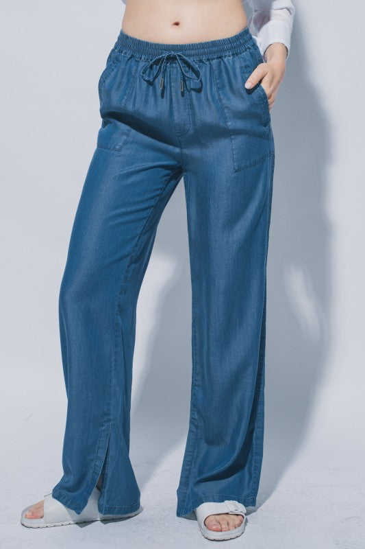 Felicia Tencel Wide Leg Pants
