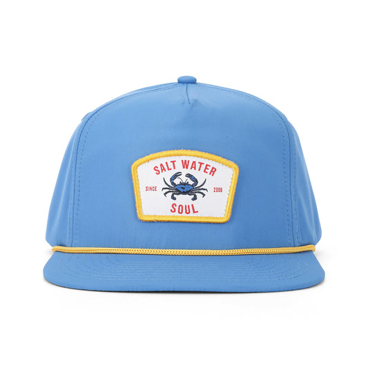 Mens Salt Water Soul Crab Patch Rope Hat