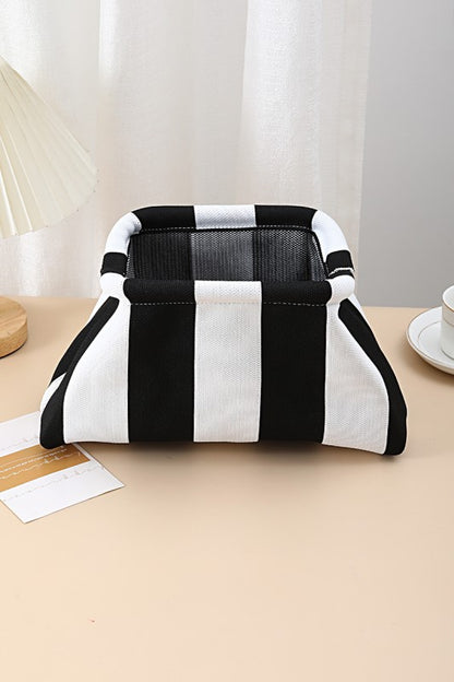 Roma Striped Clutch Purse