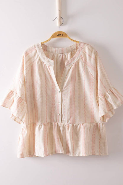 Halley Linear Peplum Blouse