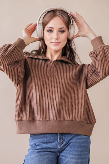 Apple Mineral Waffle Pullover