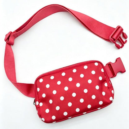 Polka Dot Athleisure Belt Bag
