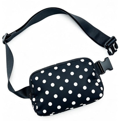 Polka Dot Athleisure Belt Bag