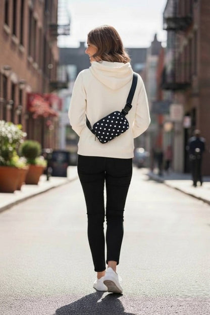Polka Dot Athleisure Belt Bag