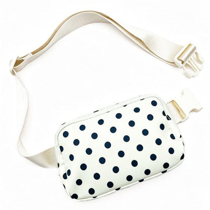 Polka Dot Athleisure Belt Bag