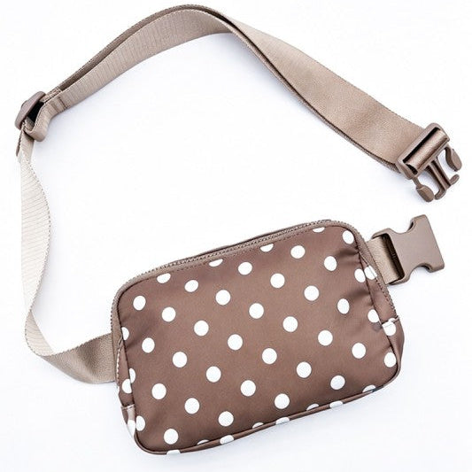 Polka Dot Athleisure Belt Bag