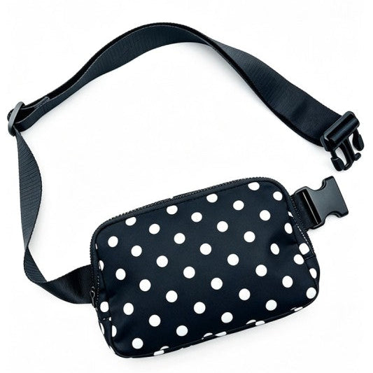 Polka Dot Athleisure Belt Bag