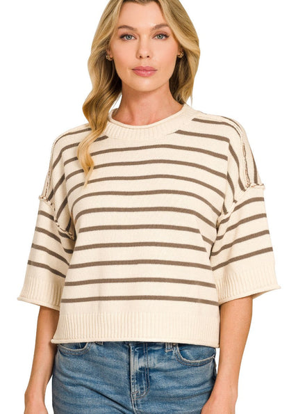 Everleigh Striped Knit Top