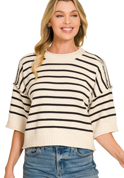 Everleigh Striped Knit Top
